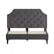 Flash Furniture Brighton Queen Platform Bed, Dark Gray SL-BK4-Q-DG-GG - alternate 10